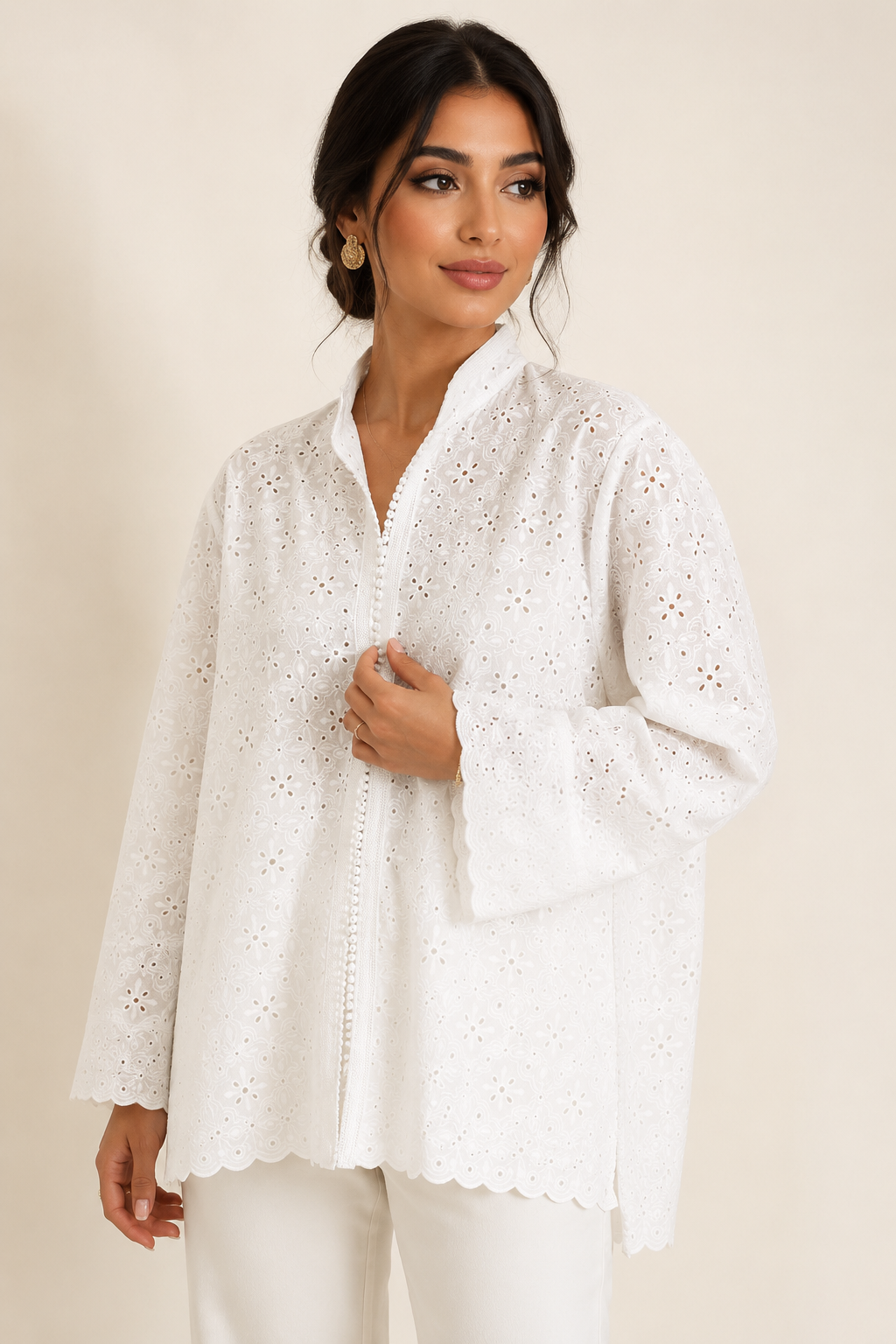 Chemise Broderie Anglaise