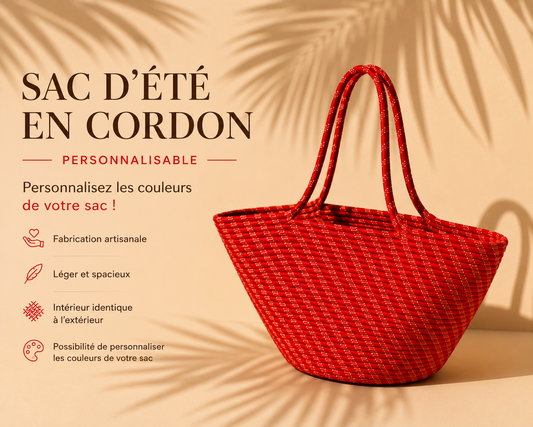 SAC D'ÉTÉ EN CORDON Personnalisable