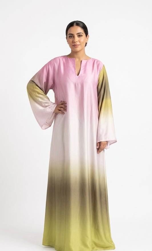 Robe en satin de soie