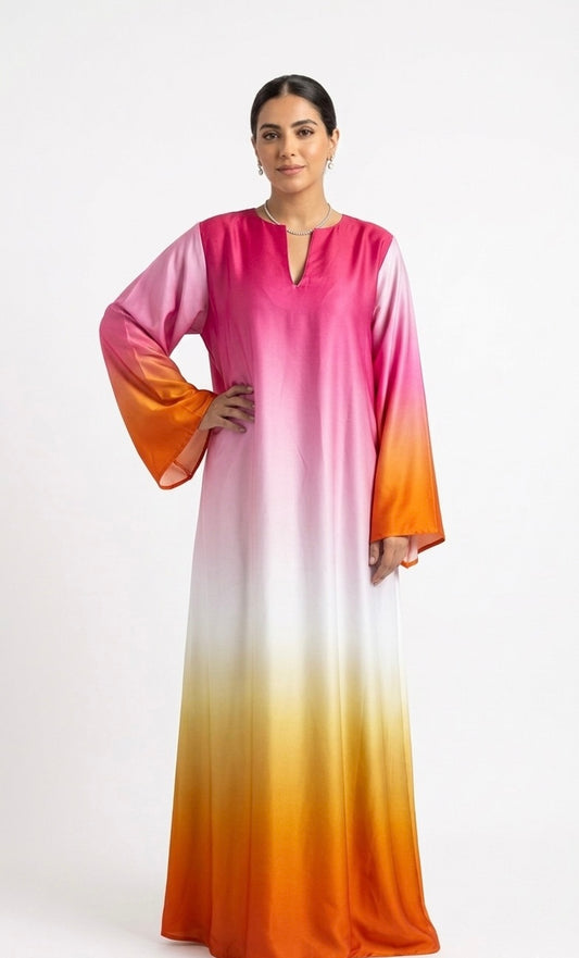 Robe en satin de soie